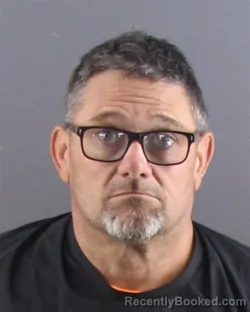 Mugshot of Mark Alan Newlun booked in Peoria County, Illinois on October 24, 2026