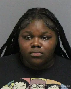 Mugshot of Alynniah Nyasia Credle booked in Guilford County, North Carolina on August 18, 2026