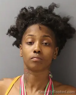 Mugshot of Amya Latina Ray booked in Guilford County, North Carolina on August 27, 2026