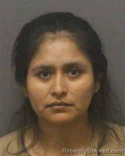Mugshot of Crisbeth Wimber Falcon-Aguilar booked in Guilford County, North Carolina on September 6, 2026