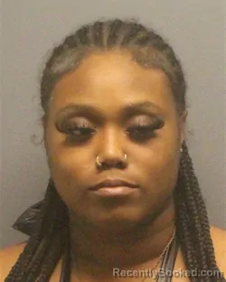 Mugshot of CQUAMARYAH DE`NA`JA ROUNTREE booked in Guilford County, North Carolina on July 5, 2026