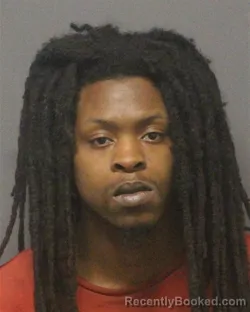 Mugshot of Damari Malik Johnson booked in Guilford County, North Carolina on August 22, 2026