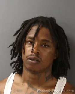 Mugshot of Evan Dominique Gainey booked in Guilford County, North Carolina on August 30, 2026