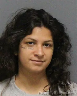 Mugshot of Zoe Domici Santana booked in Guilford County, North Carolina on August 30, 2026