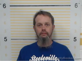 Mugshot of John Poenitske booked in Randolph County, Illinois on April 16, 2026