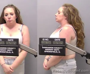 Booking photo from Sangamon County, Illinois