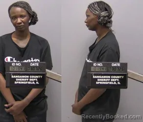 Mugshot of Jasmen Deshawn Muldrow booked in Sangamon County, Illinois on March 7, 2026