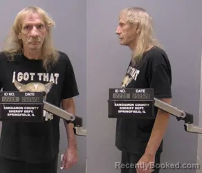 Mugshot of Samuel Richard Gates booked in Sangamon County, Illinois on May 5, 2026