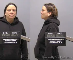 Mugshot of ASHLEY E PULTS booked in Sangamon County, Illinois on March 29, 2026