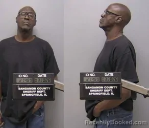 Mugshot of Louis Brown booked in Sangamon County, Illinois on March 30, 2026