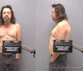 Mugshot of Willard Leon Henderson booked in Sangamon County, Illinois on March 7, 2026