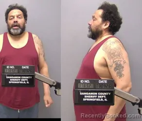 Mugshot of Floyd Nathaniel King booked in Sangamon County, Illinois on March 9, 2026