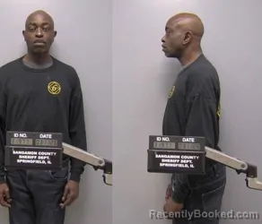 Mugshot of Michael Dewayne Tapley booked in Sangamon County, Illinois on March 11, 2026