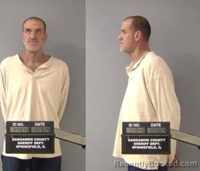 Mugshot of Marc Lee Lehrkamp booked in Sangamon County, Illinois on April 4, 2026