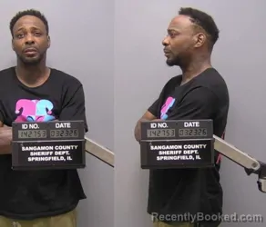 Mugshot of Michael Anthony Bolden booked in Sangamon County, Illinois on March 23, 2026