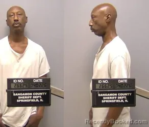 Mugshot of Calvin Luther Mason booked in Sangamon County, Illinois on April 2, 2026