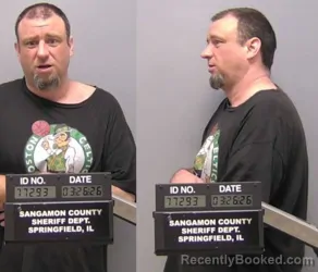 Mugshot of Matthew Mark Shepherd booked in Sangamon County, Illinois on March 25, 2026