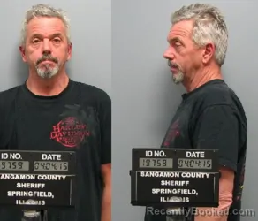 Mugshot of Jeffrey Kent Patterson booked in Sangamon County, Illinois on June 27, 2026