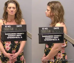 Mugshot of Misty Dawn Pratt booked in Sangamon County, Illinois on March 22, 2026