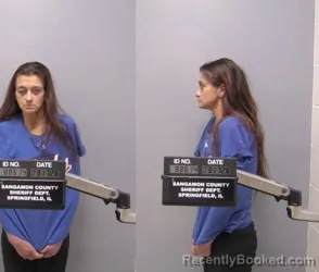 Mugshot of Misty Jo Larson booked in Sangamon County, Illinois on March 17, 2026