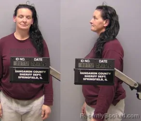Booking photo from Sangamon County, Illinois