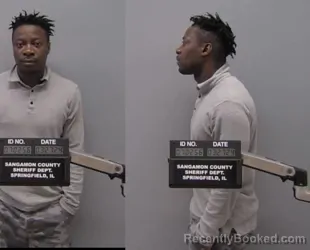 Mugshot of Clyde Wallace booked in Sangamon County, Illinois on April 26, 2026