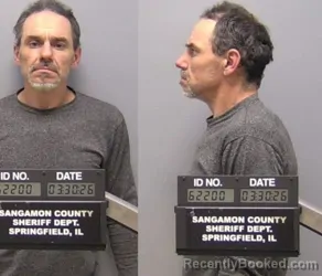 Mugshot of FRITZ A TREAT booked in Sangamon County, Illinois on March 30, 2026