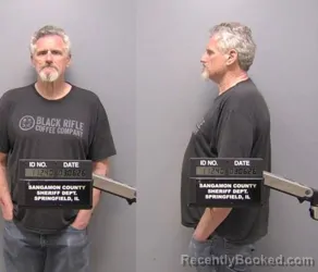 Mugshot of LARRY EARL ODELL booked in Sangamon County, Illinois on March 6, 2026