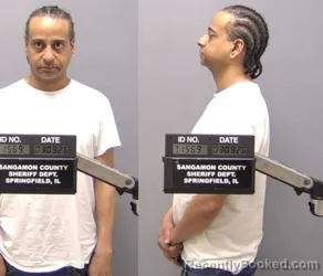 Mugshot of Eric Robert Schroeder booked in Sangamon County, Illinois on March 9, 2026