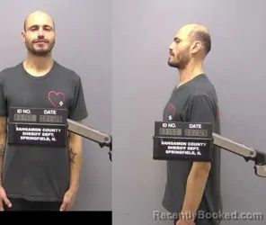 Mugshot of Michael Lee Ledbetter booked in Sangamon County, Illinois on March 11, 2026