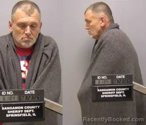 Mugshot of Jayson Clayton Perkinton booked in Sangamon County, Illinois on March 22, 2026