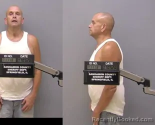 Mugshot of Richard Michael Chambers booked in Sangamon County, Illinois on July 5, 2026