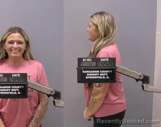 Mugshot of Brandy Leigh Welsh booked in Sangamon County, Illinois on April 25, 2026