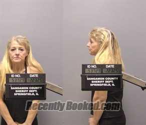 Booking photo from Sangamon County, Illinois