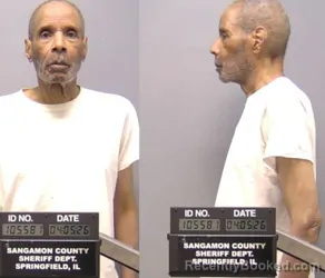 Mugshot of Phillip McKinney booked in Sangamon County, Illinois on April 5, 2026