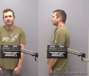 Mugshot of THOMAS D LYONS booked in Sangamon County, Illinois on March 10, 2026