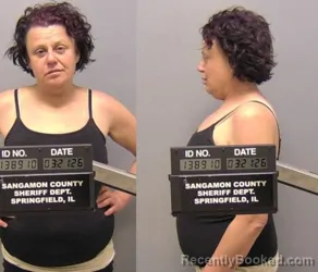 Mugshot of Shauna R Ashby booked in Sangamon County, Illinois on March 21, 2026