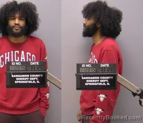 Mugshot of Victor Allen Bacon booked in Sangamon County, Illinois on March 31, 2026