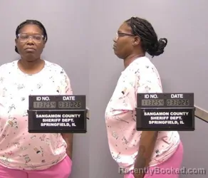 Mugshot of Jamille R Stewart booked in Sangamon County, Illinois on March 30, 2026