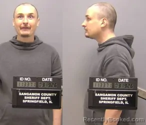 Mugshot of Craig Andrew West booked in Sangamon County, Illinois on March 19, 2026