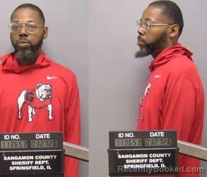 Mugshot of LEON A CORRUTHERS booked in Sangamon County, Illinois on March 27, 2026