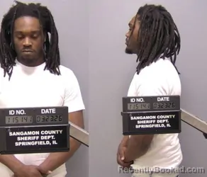 Mugshot of Martin Antonio Brown booked in Sangamon County, Illinois on March 23, 2026