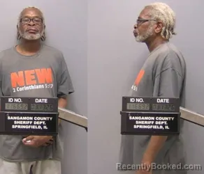 Mugshot of Maurice Wright booked in Sangamon County, Illinois on March 13, 2026