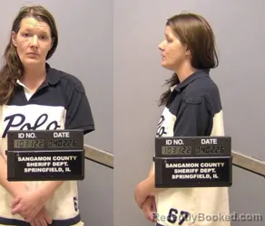 Mugshot of Linda Marie Farley booked in Sangamon County, Illinois on April 1, 2026