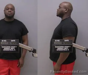 Mugshot of Xanthus Arvill Swope booked in Sangamon County, Illinois on April 25, 2026