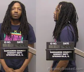 Mugshot of Sean Fernando Sullivan booked in Sangamon County, Illinois on April 4, 2026