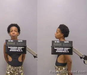 Mugshot of Chamika Marie Ross booked in Sangamon County, Illinois on June 30, 2026