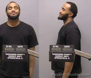 Booking photo from Sangamon County, Illinois