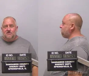 Mugshot of Joseph Adam Leach booked in Sangamon County, Illinois on March 25, 2026