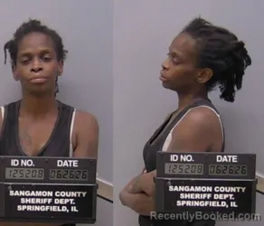 Mugshot of Dominique Dania Avery booked in Sangamon County, Illinois on June 26, 2026
